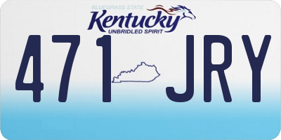 KY license plate 471JRY