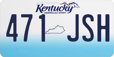KY license plate 471JSH