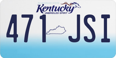 KY license plate 471JSI
