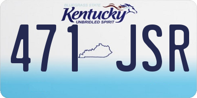 KY license plate 471JSR