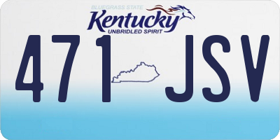 KY license plate 471JSV