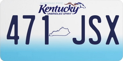 KY license plate 471JSX