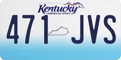 KY license plate 471JVS