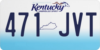 KY license plate 471JVT
