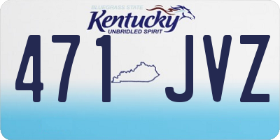 KY license plate 471JVZ