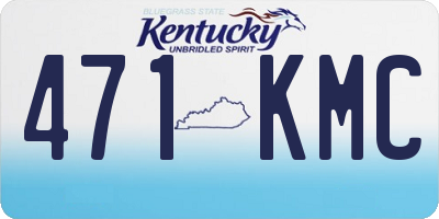 KY license plate 471KMC