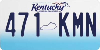 KY license plate 471KMN