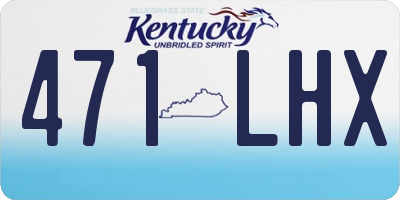 KY license plate 471LHX