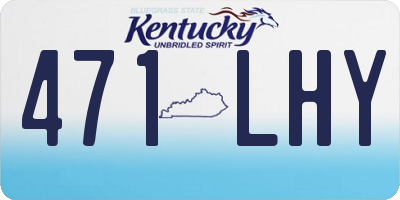 KY license plate 471LHY