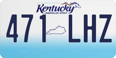 KY license plate 471LHZ