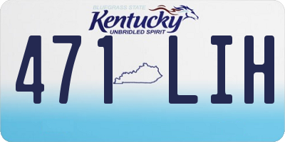KY license plate 471LIH