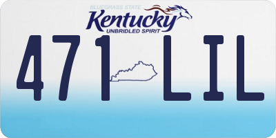 KY license plate 471LIL