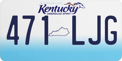 KY license plate 471LJG