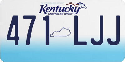 KY license plate 471LJJ