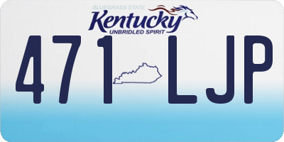 KY license plate 471LJP