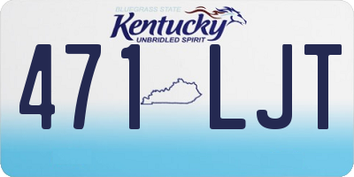 KY license plate 471LJT