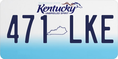 KY license plate 471LKE