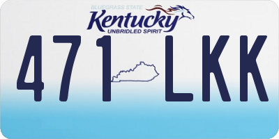 KY license plate 471LKK