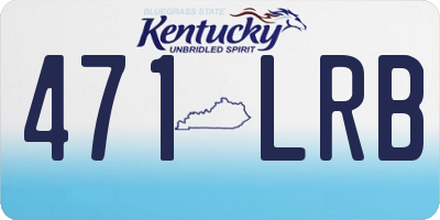 KY license plate 471LRB