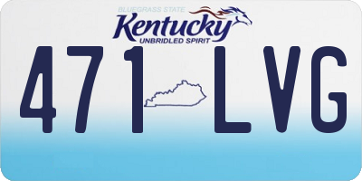 KY license plate 471LVG