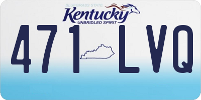 KY license plate 471LVQ