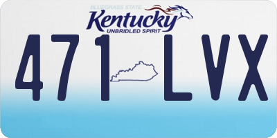 KY license plate 471LVX
