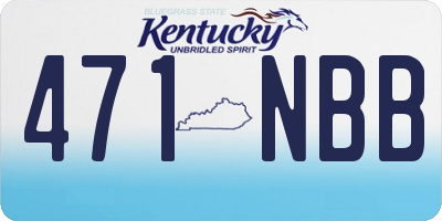 KY license plate 471NBB