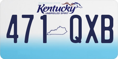KY license plate 471QXB