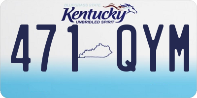 KY license plate 471QYM
