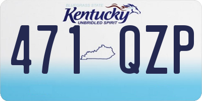 KY license plate 471QZP