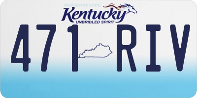 KY license plate 471RIV