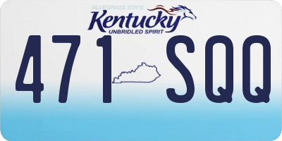 KY license plate 471SQQ