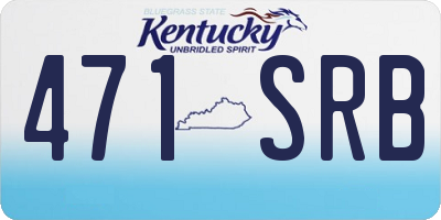 KY license plate 471SRB