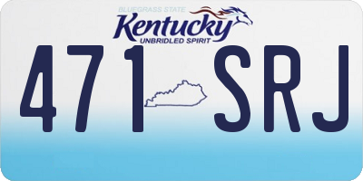 KY license plate 471SRJ