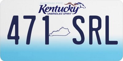 KY license plate 471SRL
