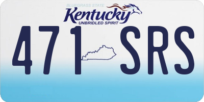 KY license plate 471SRS