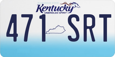 KY license plate 471SRT