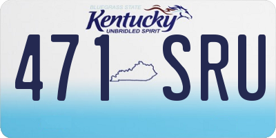 KY license plate 471SRU