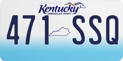 KY license plate 471SSQ