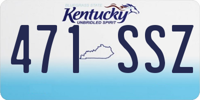 KY license plate 471SSZ