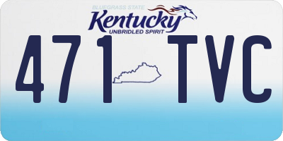 KY license plate 471TVC