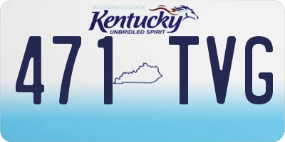KY license plate 471TVG