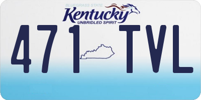 KY license plate 471TVL