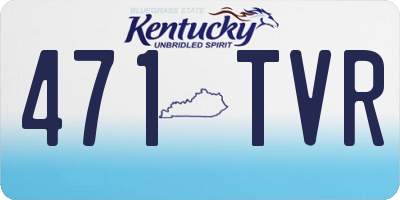 KY license plate 471TVR