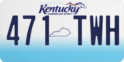 KY license plate 471TWH
