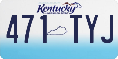KY license plate 471TYJ