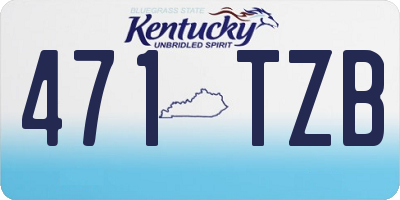 KY license plate 471TZB