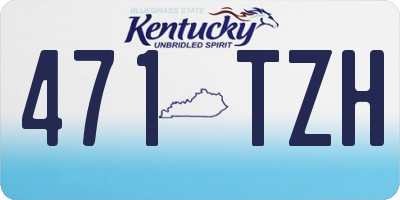 KY license plate 471TZH