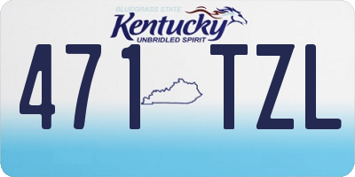 KY license plate 471TZL