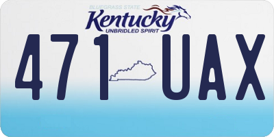 KY license plate 471UAX